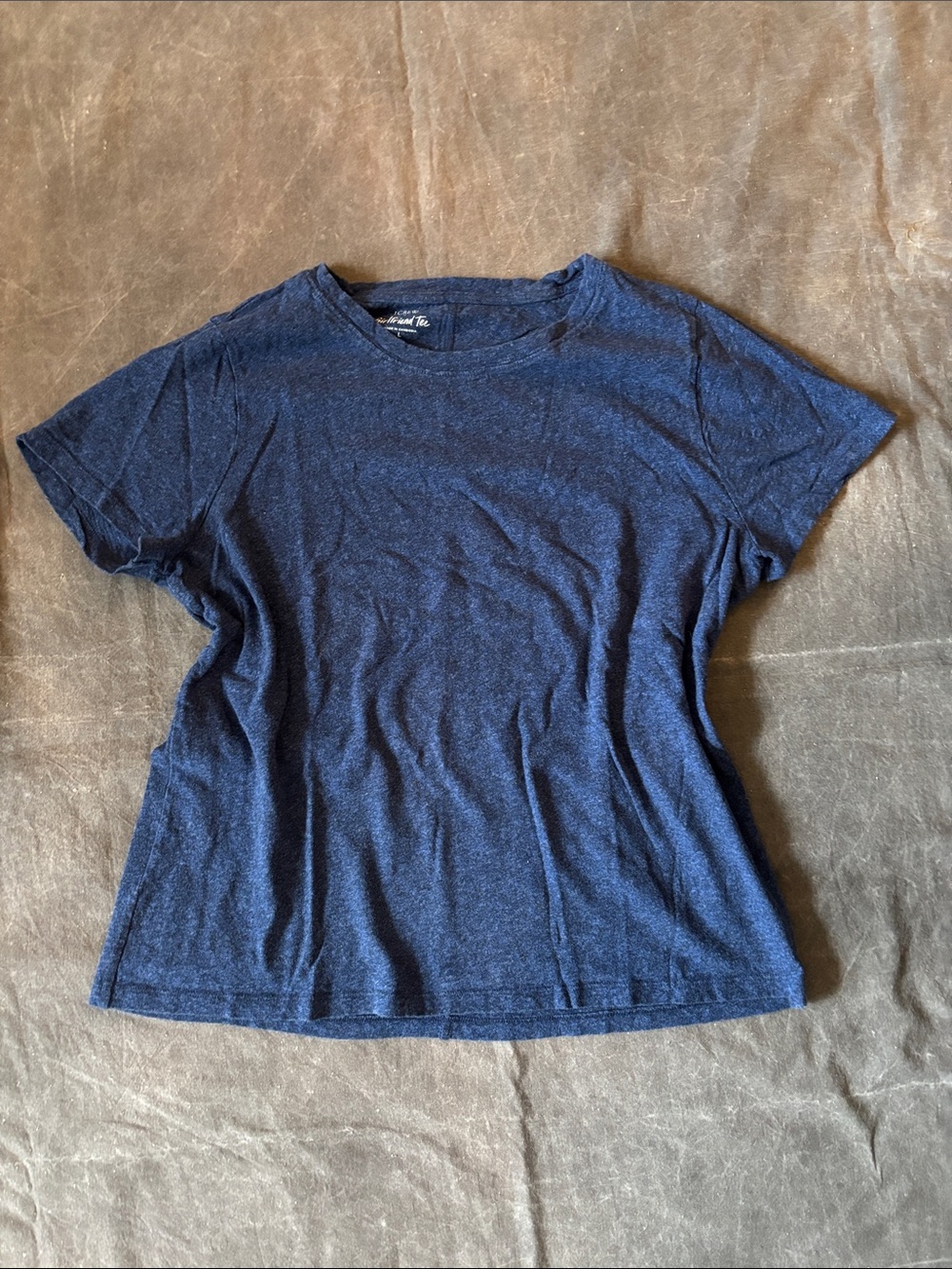 J. Crew Navy Short Sleeve girlfriend Crewneck Tee